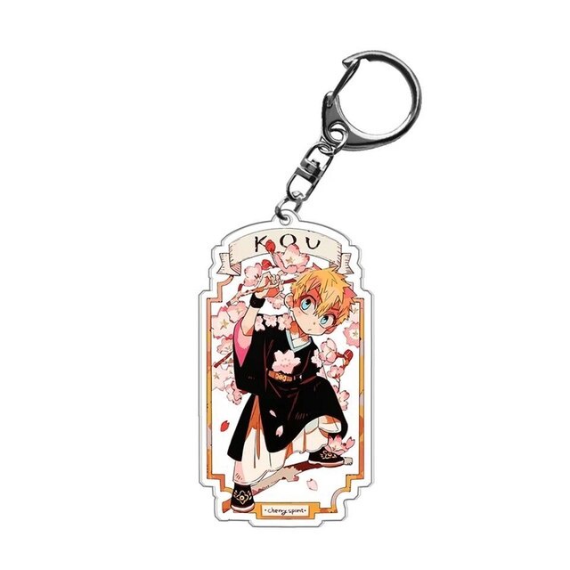 Móc khoá Japan Anime Toilet-bound Hanako-Kun Keychain Romantic in 2 mặt rõ nét nhựa Acrylic Phụ kiện trang trí chibi