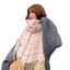 Khăn Quàng Cổ Cheeseley Mùa Đông - Kẻ Sọc Nhiều Màu Tua Rua Dài, Soft Cashmere Thanh Lịch