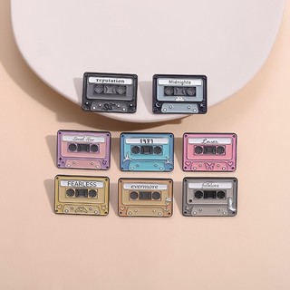 Ghim Cài Áo Hình Băng Cát Sét 1989 Phong Cách retro Sáng Tạo