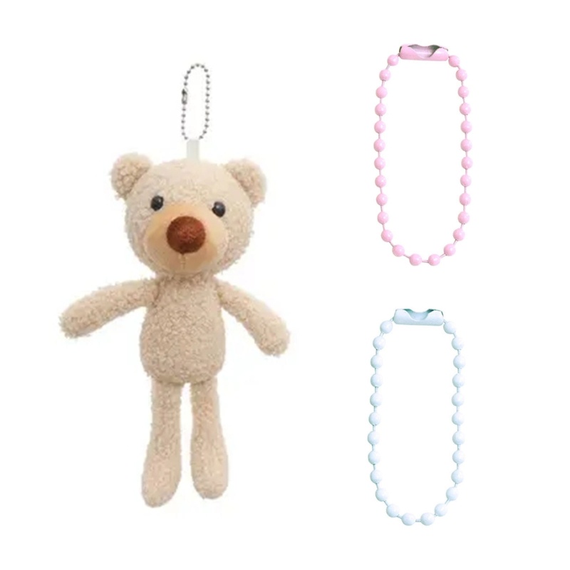 Flgo Set 100 Chuỗi Hạt Kim Loại Nhiều Màu Sắc Làm Móc Khóa Sưu Tầm