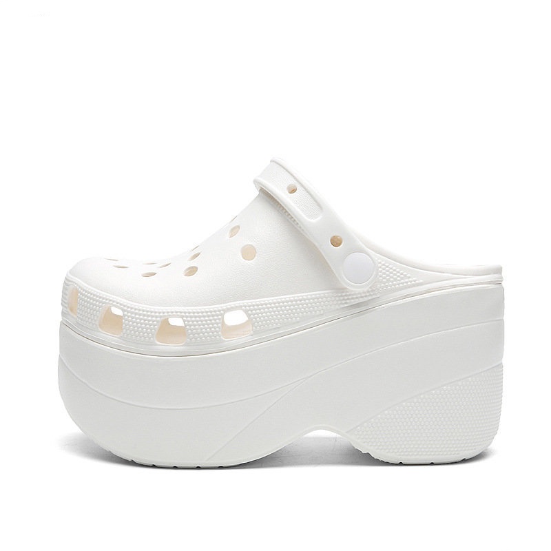 Dép Sandal Đế Xuồng Dày 10cm Thời Trang Đường Phố Mùa Hè 2023 Cho Nữ