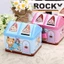 DARON House Shape Piggy Bank, Hộp đựng tiền xu ngôi nhà dễ thương sáng tạo, Hộp tiền tệ Kim loại có khóa chìa khóa Hộp lưu trữ an toàn tại nhà