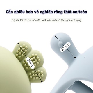 Gặm Nướu cho bé khi Mọc Răng Silicone Thiết Kế Hình Gà Con Dày Dặn Chống Rách An Toàn Dễ Vệ Sinh