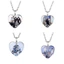 SQ BTS Hàn Quốc Bangtan Boys hình trái tim đá quý Mặt dây chuyền vòng cổ Trang trí trang sức phổ biến Bộ sưu tập idiol