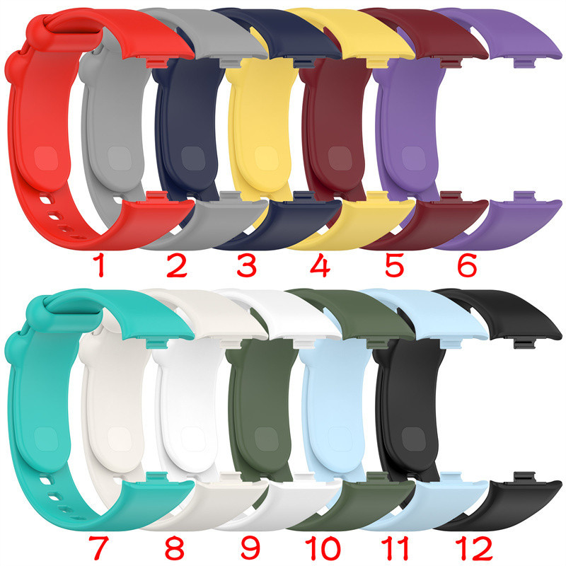Xiaomi Smart Band 8 9 Pro Redmi Watch 4 dây đeo thay thế thể thao silicone mềm, nhiều màu, vòng tay cổ tay