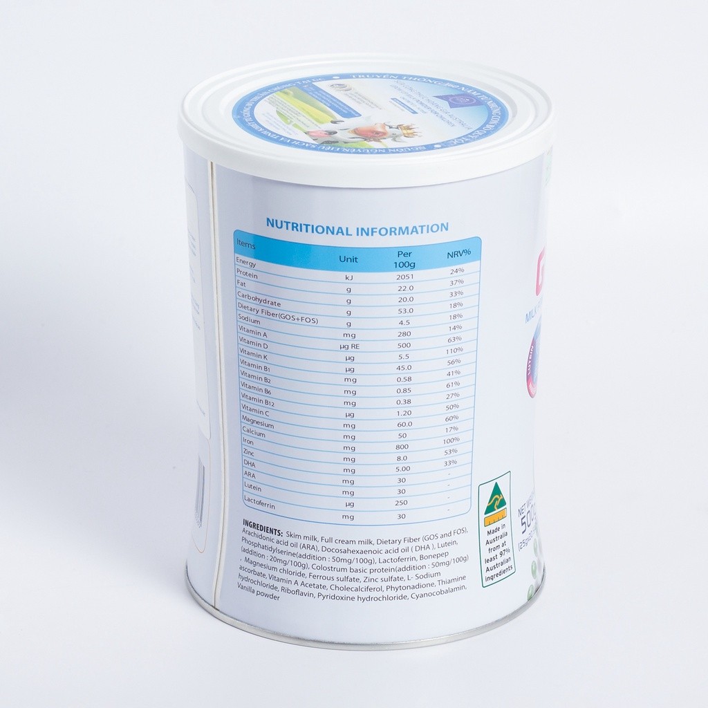 Ảnh Sữa Hoàng Gia Úc ROYAL AUSNZ Grow Up Cho Trẻ Từ 3-14 Tuổi (Hộp 20 gói x25g) 4