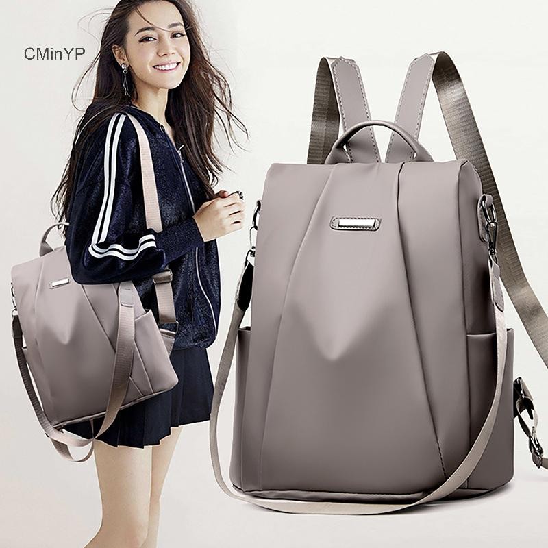 Cminyp Balo Công sở Choice hàn quốc dễ thươn Mới Chống Trộm Ba Lô Nữ Ba Lô Du Lịch Đa Năng Ba Lô Thời Trang Có Thể Tháo Rời Dây Đeo Vai Túi Đeo Vai Vinh Quang