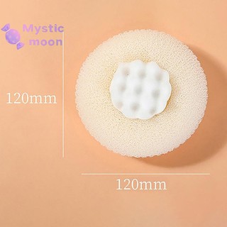 [Mystic] Vòi hoa sen hướng dương tròn Bồn tắm Massage siêu mềm có bàn chải cốc hút Khăn tắm Phụ kiện phòng tắm Bọt biển bùn [Mới]