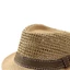 Mũ Fedora ống hút MERIGGIARE, Mũ chống nắng bằng rơm Trilby, Mũ hoa ngắn vành thoáng khí mùa hè