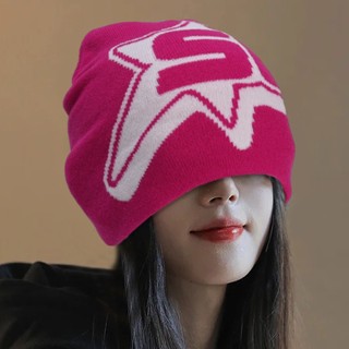 Mũ beanie Dệt Kim Co Giãn Mềm Mại Thoải Mái Thời Trang Thu Đông Phong Cách hip hop Cho Nam Và Nữ y2k