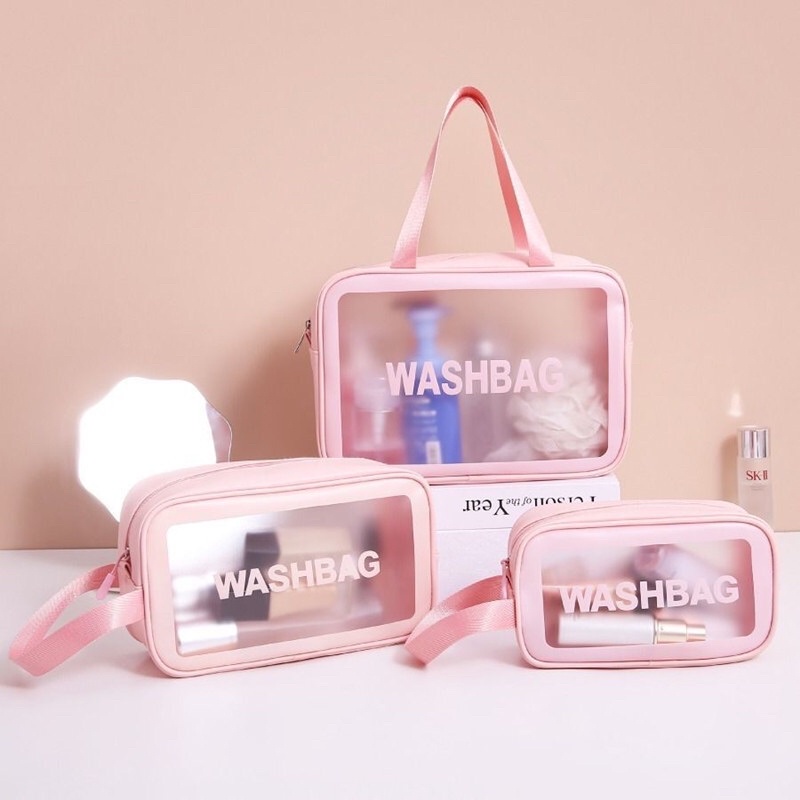 Sét 3 Túi Đựng Mỹ Phẩm WASHBAG Du Lịch Siêu Bền , TÚI WASHBAG