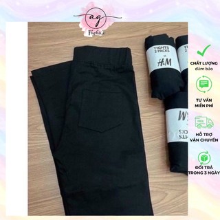QUẦN LEGGING ĐEN DÀI CO DÃN LƯNG CAO AG.FASHION
