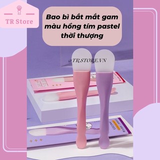 Cọ mặt nạ hai đầu silicon Gecomo cao cấp có đầu múc sản phẩm 2 trong 1
