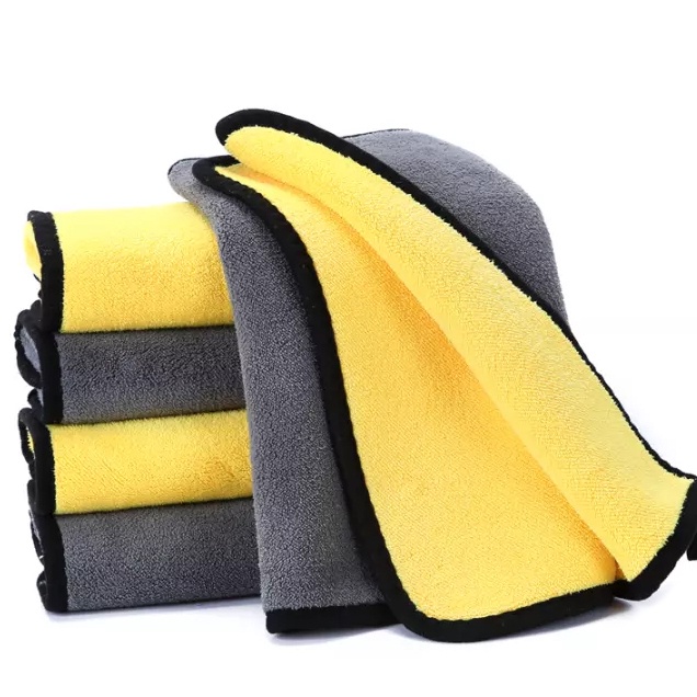 (HCM) Khăn lau xe chuyên dụng ô tô Microfiber siêu thấm không bị sơ rối ...