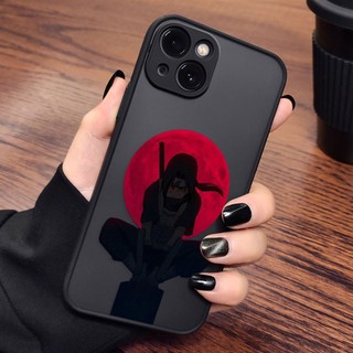 Naruto Akastsuki Itachi Anime Skin Feel Vỏ Điện Thoại Apple iPhone 15 14 13 12 11 XS X Pro Max Mini XR 6 6s 7 8 SE 2020 2022 Plus