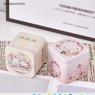 Airspecutin Hộp Kẹo Hoạt Hình Họa Tiết Gấu Niêm Phong Tốt Vintage Phục Sinh Cookie Tins EN