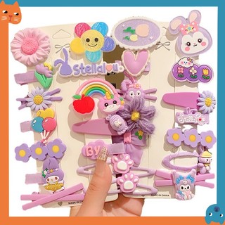 Bộ 14 Kẹp Tóc Hình Trái Dâu / Gấu / Ngôi Sao Dễ Thương Cho Thú Cưng