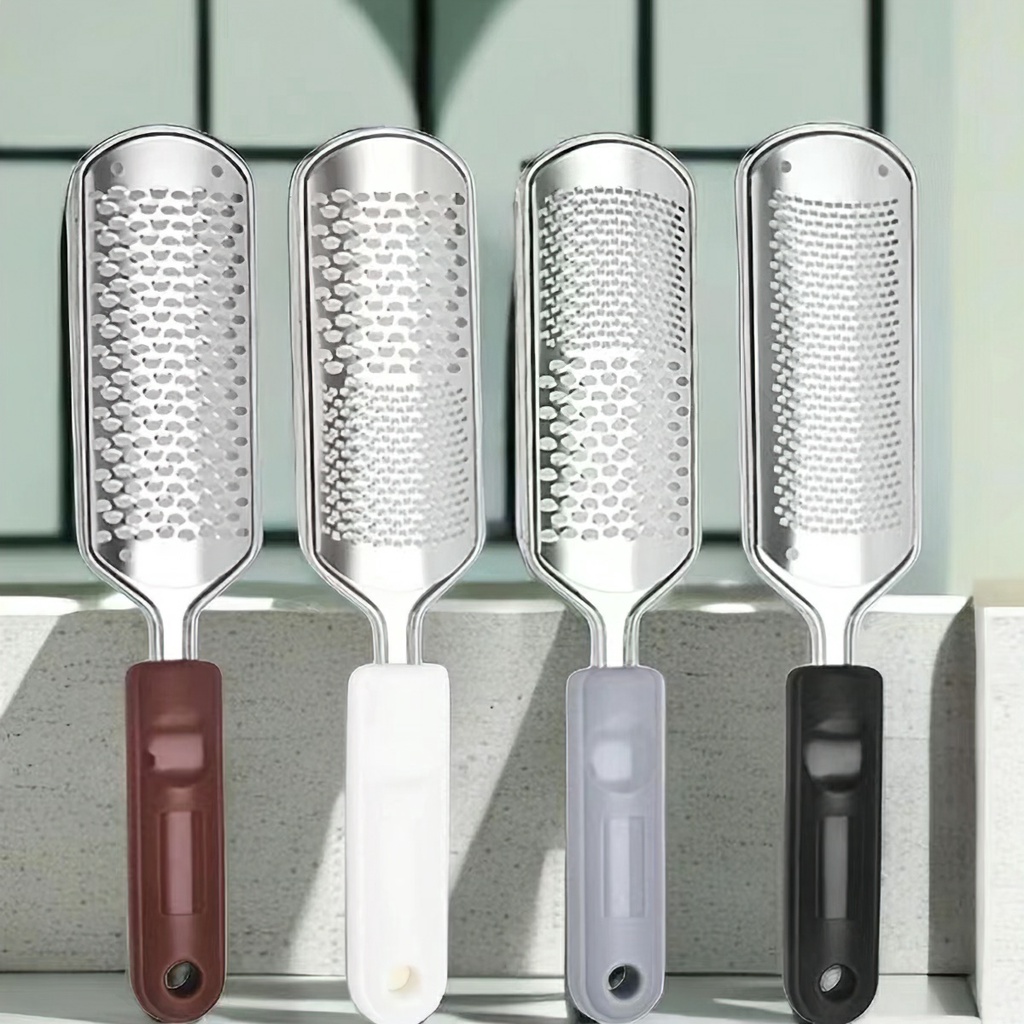 Cây chà gót chân inox 304 - Dụng cụ chà gót loại mới bén hiệu quả cho vùng da bị chai sần (có thể thay mặt chà)