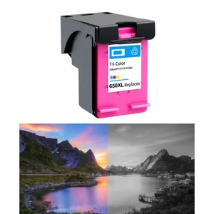 Hộp mực năng suất cao Niki 650XL Hoạt động với 650 Deskjet 1015 1515 2515 2515 2545