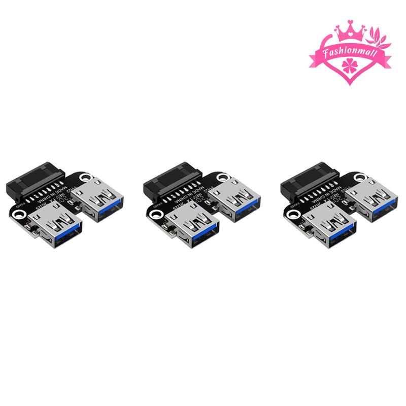 Bộ ChuyểN ĐổI 3x 20pin Sang 2 CổNg usb3.0 19 pin / 20p Sang 2 ĐầU usb a ...