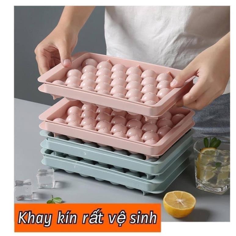 Khay làm đá 33 viên tròn chuyên làm đá , làm thạch