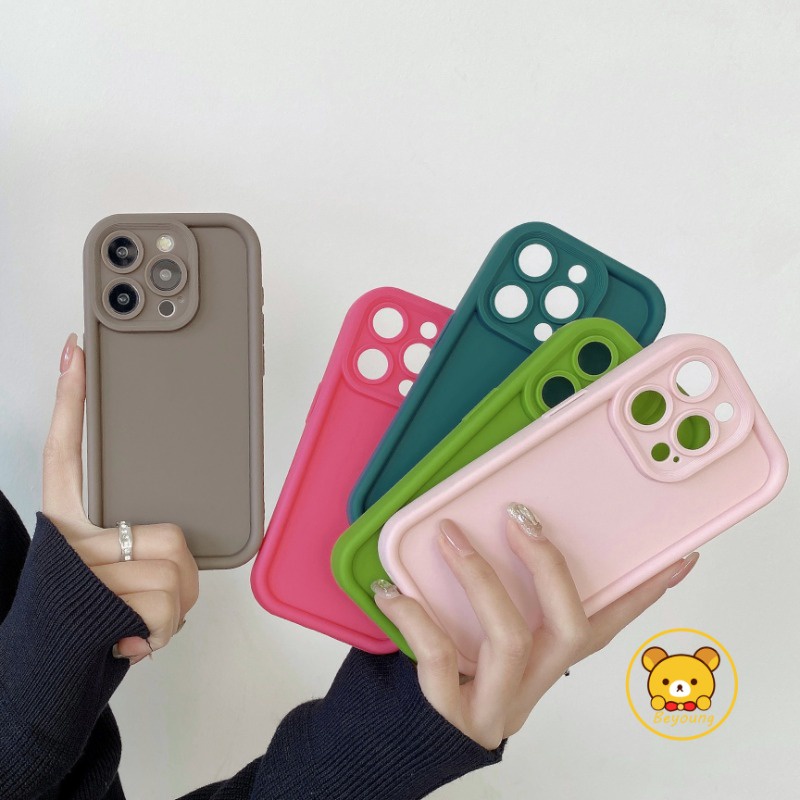 Dopamine Ốp Điện Thoại Mềm Màu Trơn Chống Rơi Bảo Vệ camera Cho realme neo 5 se neo3 gt neo neo2t neo2 q3s q3t