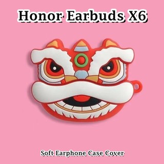 【 imamura 】 Dành Cho Tai Nghe Honor Tai Nghe X6 Ốp Lưng Hoạt Hình Đổi Mới Series Vỏ Tai Nghe Silicon Mềm