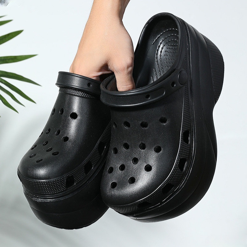 Dép Sandal Đế Xuồng Dày 10cm Thời Trang Đường Phố Mùa Hè 2023 Cho Nữ