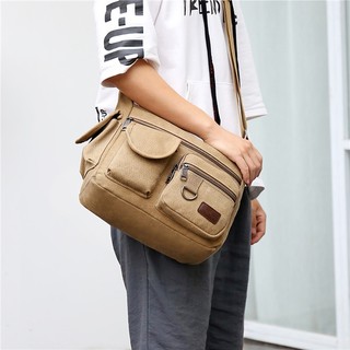 Túi Đeo Chéo Vai canvas Chống Thấm Nước Có Đệm Sáp Dành Cho Nam Giới Bán Chạy Nhất