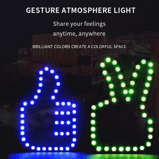 Đèn LED Hình Ngón Tay Vui Nhộn Gắn Kính Chắn Gió Xe Hơi Kèm Điều Khiển Từ Xa