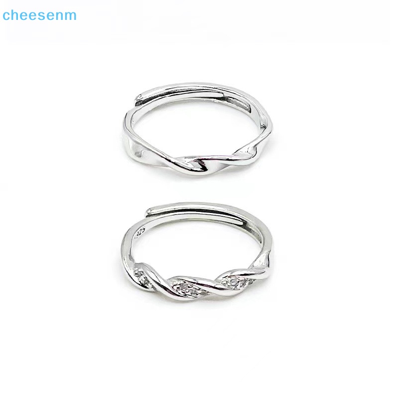 Cheenm Nhẫn Cặp Đôi Boudoir Ins niche Thiết Kế Có Thể Điều Chỉnh Trang Sức Sinh Nhật Cho Nam Và Nữ