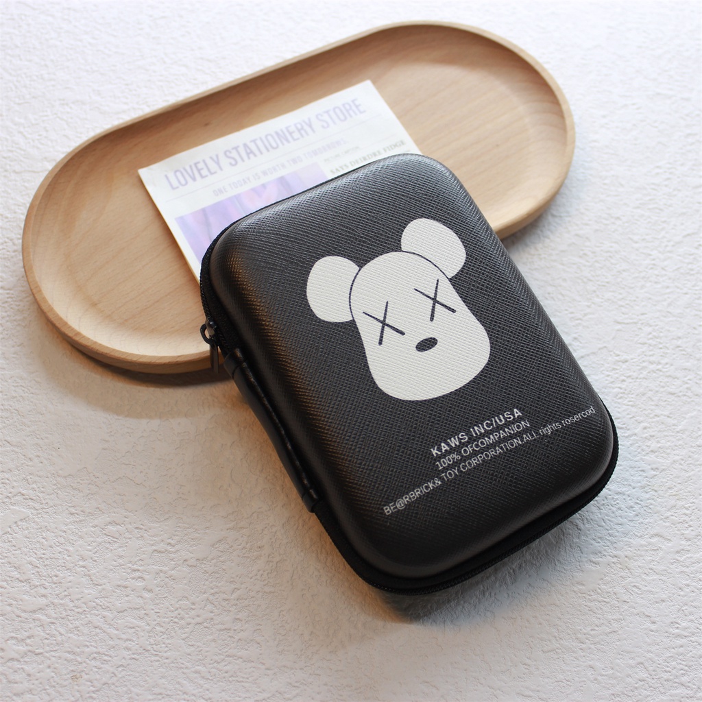Túi Đựng Tai Nghe Dây Cáp Sạc Sức Chứa Lớn Chống Nước In Hình Snoopy Dễ Thương