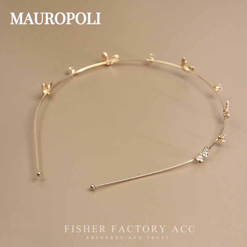 Mauropoli [Sẵn Sàng] Băng Đô Phong Cách Công Chúa Bướm Phong Cách Hàn Quốc Phong Cách Mới Siêu Cổ Tích Tính Khí Mùa Hè Băng Đô Đi Chơi Phụ Kiện Tóc Nữ