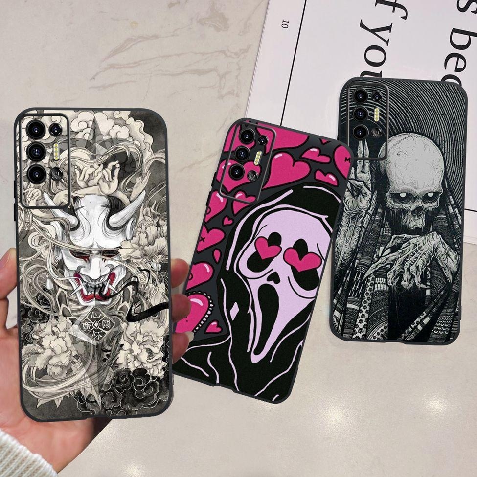 Ốp Lưng Tecno Pova 2 LE7n Chống Sốc Thời Trang Dễ Thương Ngộ nghĩnh Mát Họa Tiết Vỏ Tecno Pova2 Ốp lưng Ốp Lưng TPU Đen
