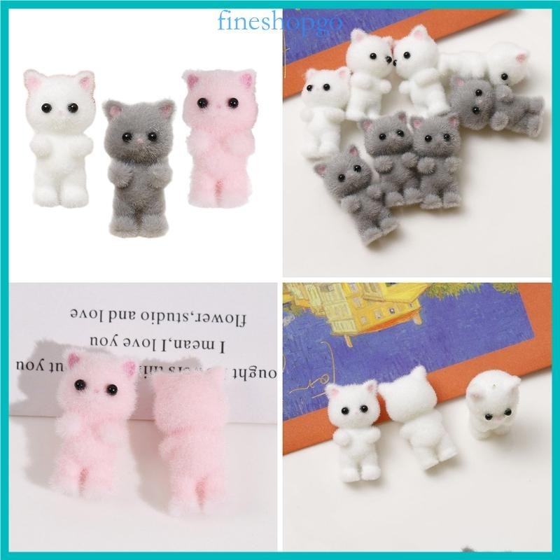 Mặt Dây Chuyền Nửa Lỗ Hình Mèo 3D Dễ Thương Dùng Làm Trang Sức DIY