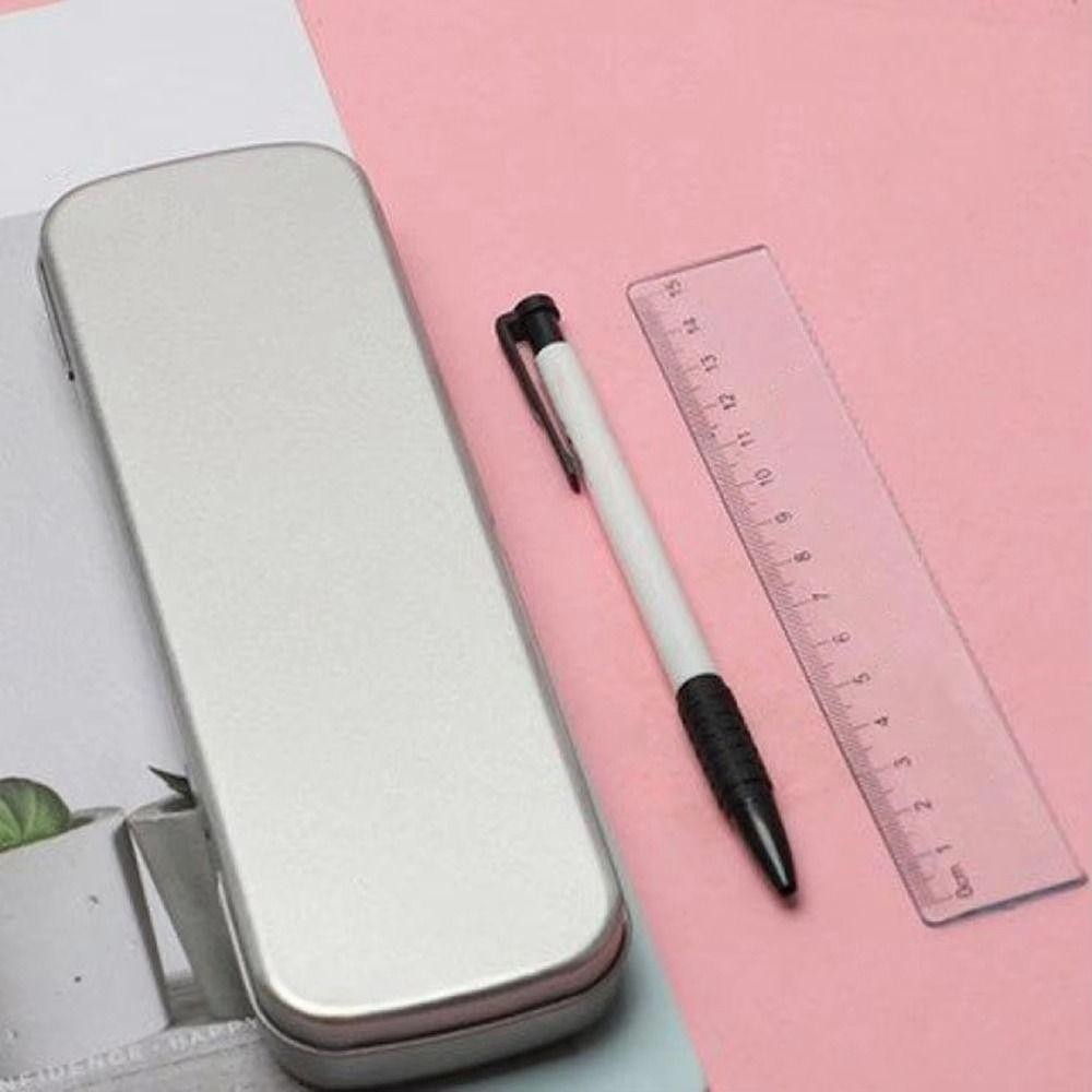 HAPPYNOOK 1 Cái Hộp Thiếc, Bút Máy Hình Chữ Nhật Hộp Bút Kim Loại, Bút Chì Đa Năng
