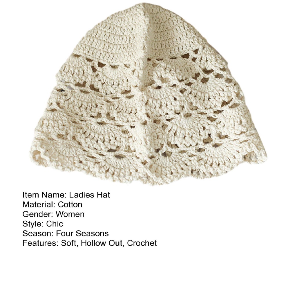 Xia| Mũ beanie Dệt Kim Co Giãn Thoáng Khí Chống Trượt Màu Sắc Đơn Giản Thời Trang Cho Nữ
