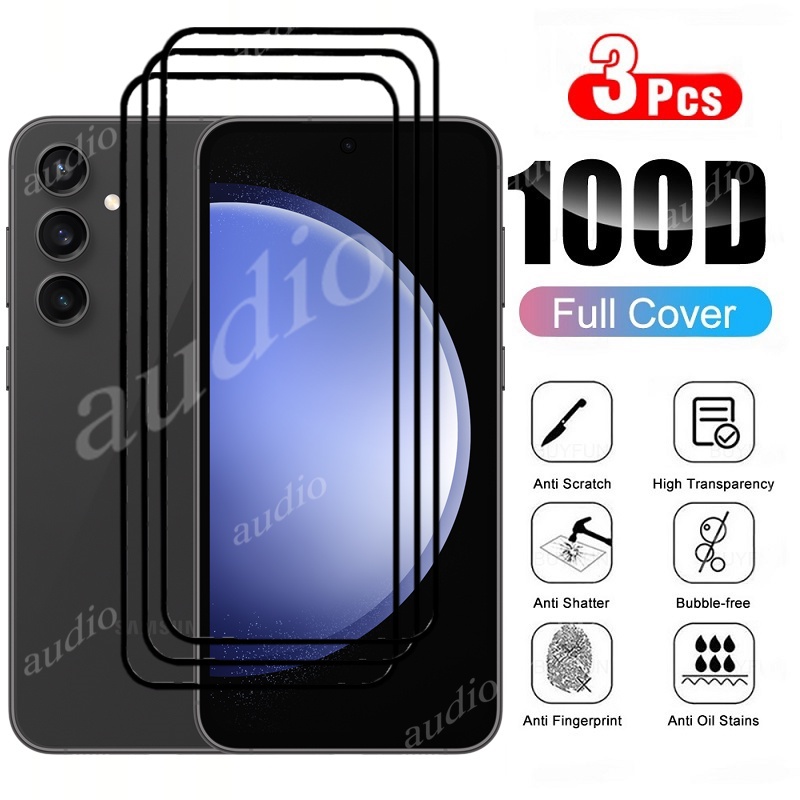 3 Chiếc Kính Cường Lực Bảo Vệ Màn Hình Cho Samsung Galaxy S24 S23 FE 5G 2024 Trong Suốt Trong Suốt Bảo Vệ Mỏng Phim Cho Samsung S24Fe S23Fe SamsungS24 SamsungS23 FE Vỏ Điện Thoại Phim