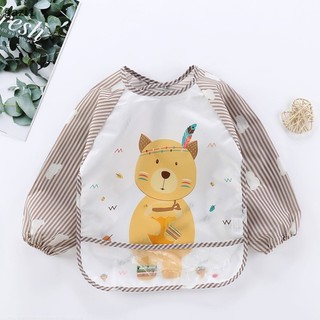Tạp Dề Tay Dài Chống Nước In Hình Vẽ Nghệ Thuật Có Túi Hàng Mới Dành Cho Trẻ Em [Gzi1]