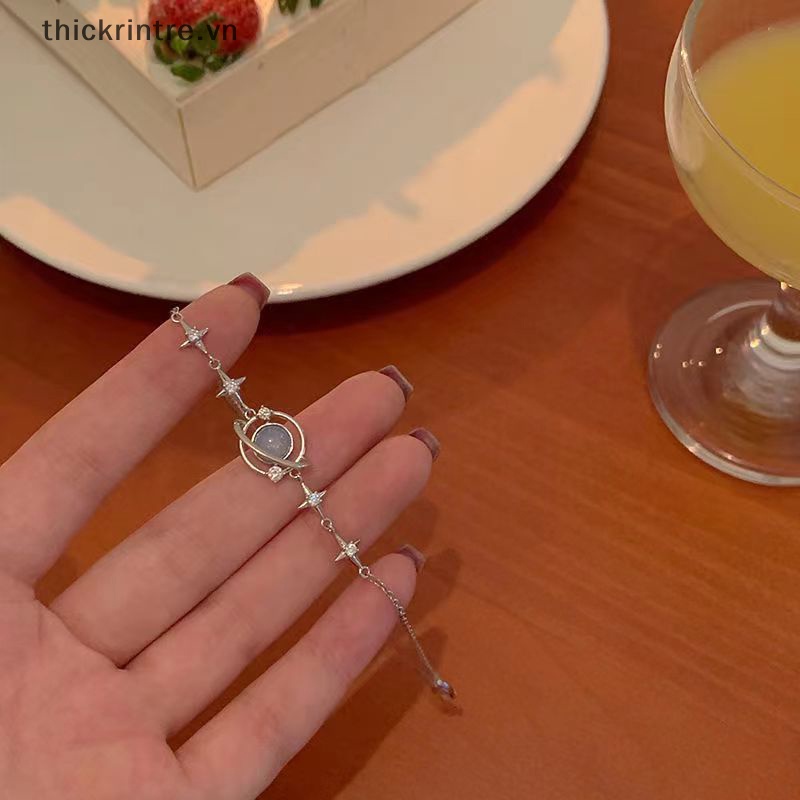 Th Vòng Tay Chuỗi Hạt Đá opal Hình Hành Tinh Có Thể Điều Chỉnh Cá Tính Cho Nữ vn