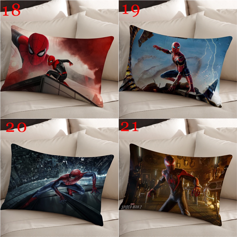 Marvel Vỏ Gối polyester Hình Người Nhện 2 Mặt Trang Trí Nhà Cửa