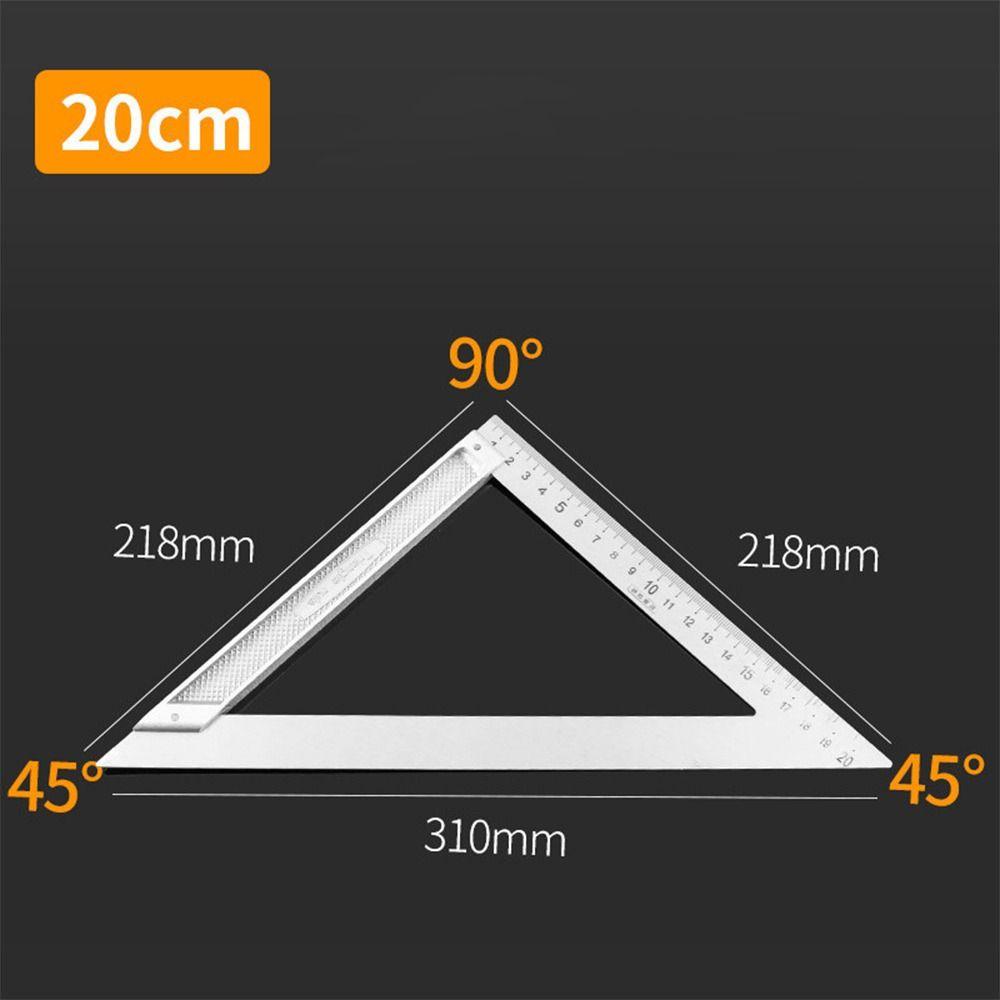 Thước vuông góc ĐƠN GIẢN, Dụng cụ đo 30 / 50CM Đồng hồ đo góc phải, Cân hai mặt bằng thép không gỉ chuyên nghiệp Thước xoay 90 độ Chế biến gỗ