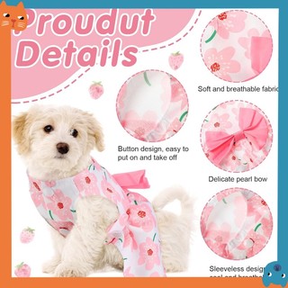 5 Phong Cách Cho Chó Công Chúa Váy Cho Chó Nhỏ Bé Gái Hoa Cún Con Đầm Nơ Dễ Thương Doggie Mùa Hè Trang Phục Quần Áo Cho Yorkie Nữ Mèo Thú Cưng Nhỏ