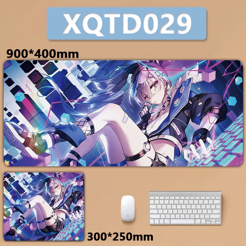 Honkai Star Rail Silver Wolf SilverWolf XXL Lớn Mousepad Bàn Phím Miếng Lót Chuột Miếng Lót