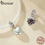 Bamoer Bạc 925 Quyến Rũ Mặt Dây Lãng Mạn Hoa Hồng Thiết Kế Bộ Sưu Tập Phụ Kiện Cho Vòng Tay DIY