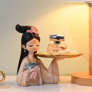 Tương cô gái Tiểu Thư bê khay đựng đồ chìa khoá Mỹ phẩm Decor siêu tiện dụng trang trí nhà cửa Bunnies