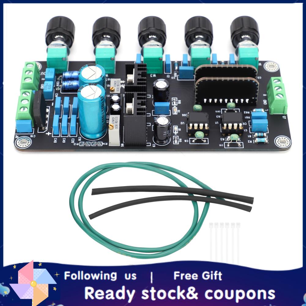 Xiyijia 2604 AD827 Stereo Preamp Board Amplifier Volume Bass Treble