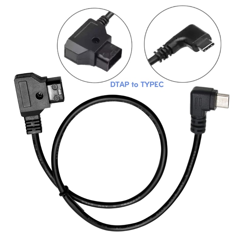Camp Dtap sang Type C Cáp D Tập Đầu Vào USB C Đầu Ra Dây Sạc Dòng Camera Pin Dây Cấp Nguồn Cho V Mount Ba
