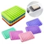 Hộp đựng xà phòng CATIYAHA, Đĩa thoát nước có thể tái sử dụng bằng silicon, Khay xốp di động hữu ích Phòng tắm