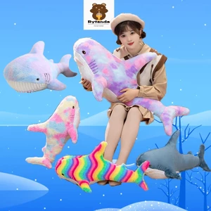 Gấu bông RYTANDA hình cá mập dễ thương dùng làm quà tặng sinh nhật/Giáng sinh cho trẻ em/trang trí nhà cửa